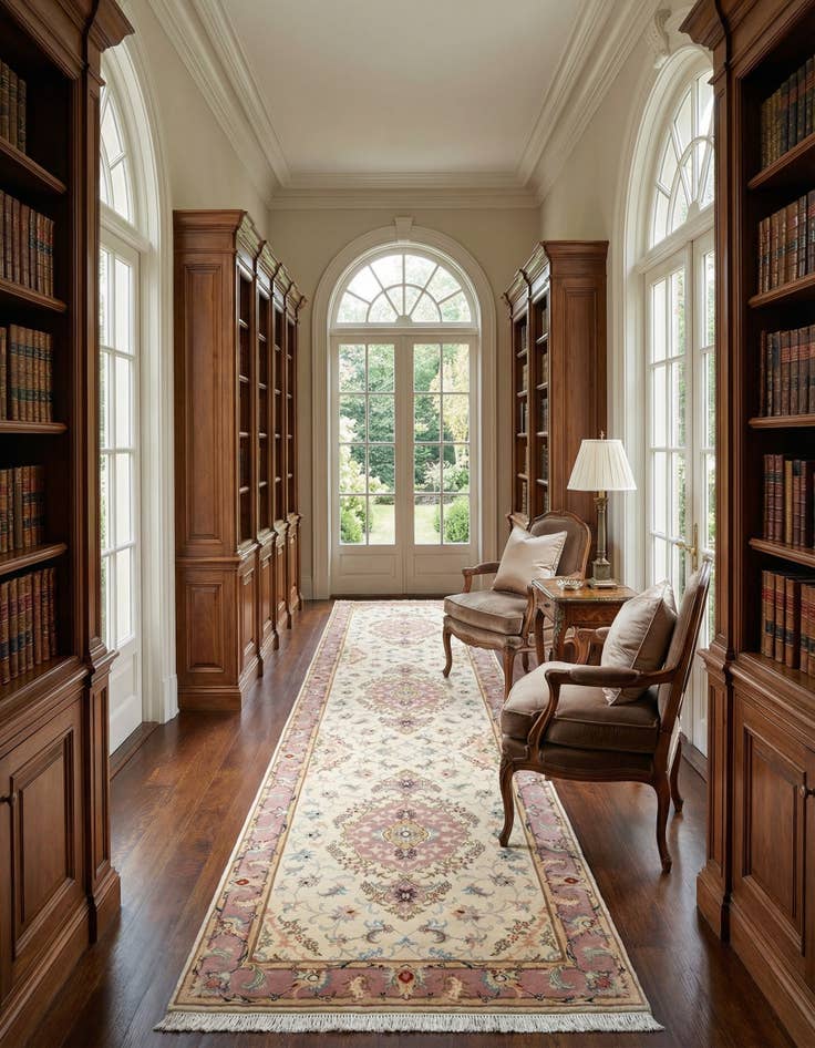 Detail image of 2' 7 x 13' 5 Tabriz Runner Rug