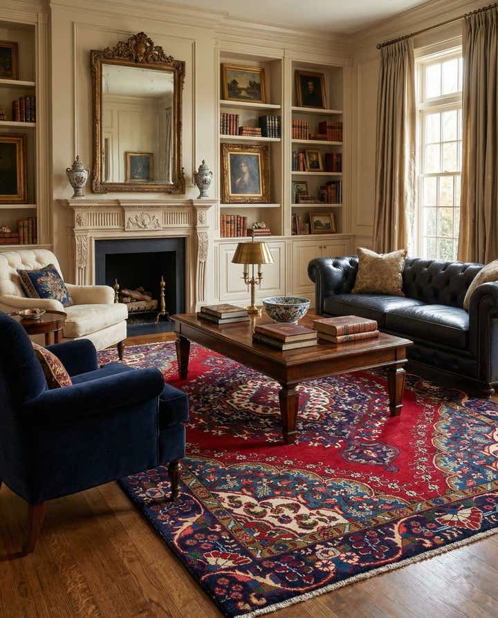 6' 4 x 8' 10 Hand Knotted Tabriz Persian Wool Rug