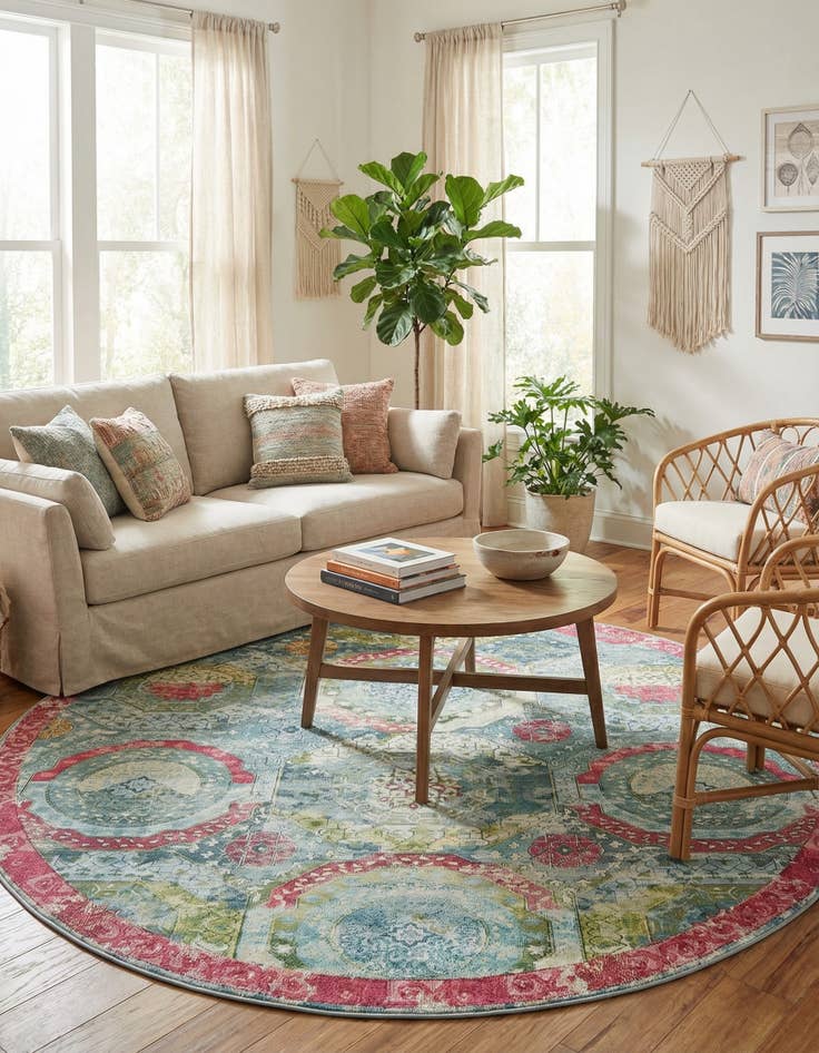 Detail image of 8' x 8' Havana Round Rug