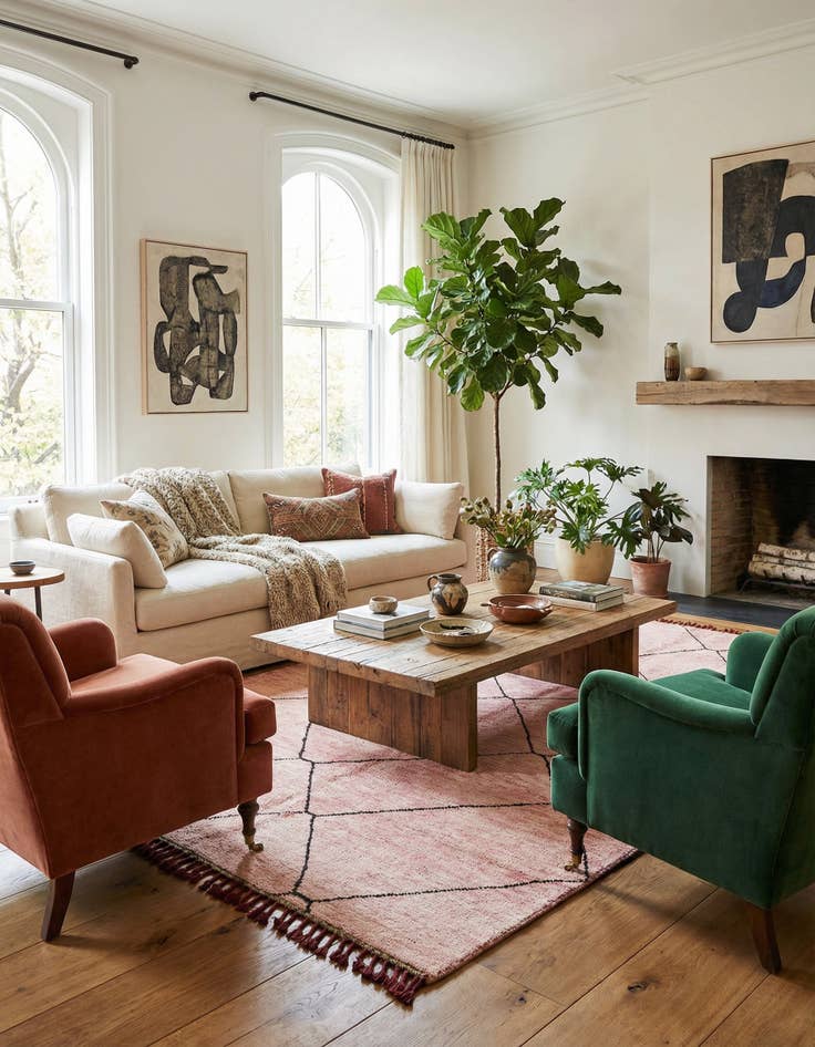 Detail image of 5' 7 x 8' 4  Hand Knotted Moroccan Wool Rug