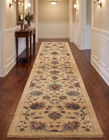 2' 9 x 11' 9 Hand Knotted Ariana Ziegler Runner Rug