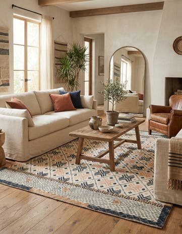 7' 7 x 10' 7 Hand Knotted Moroccan Wool Rug