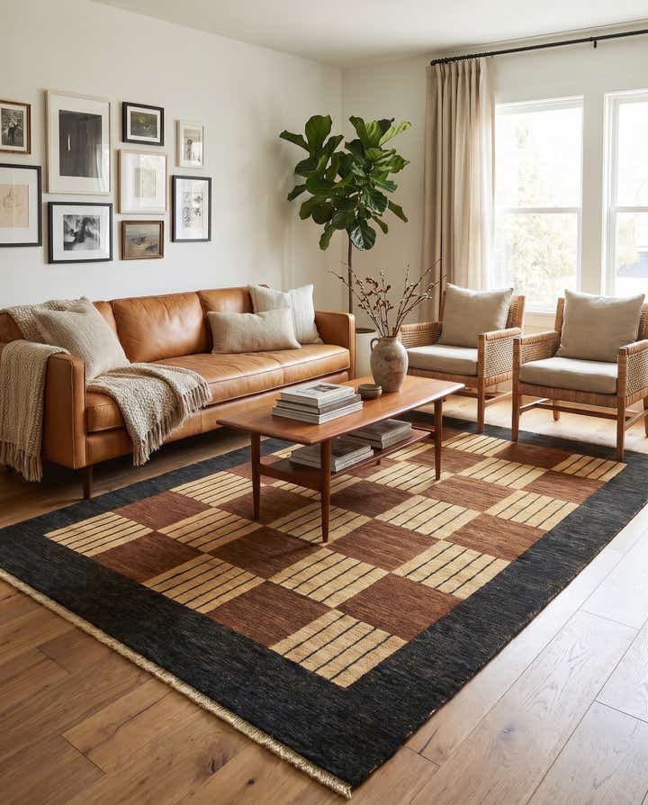 5' 4 x 7' 7 Hand Knotted Modern Ziegler Rug