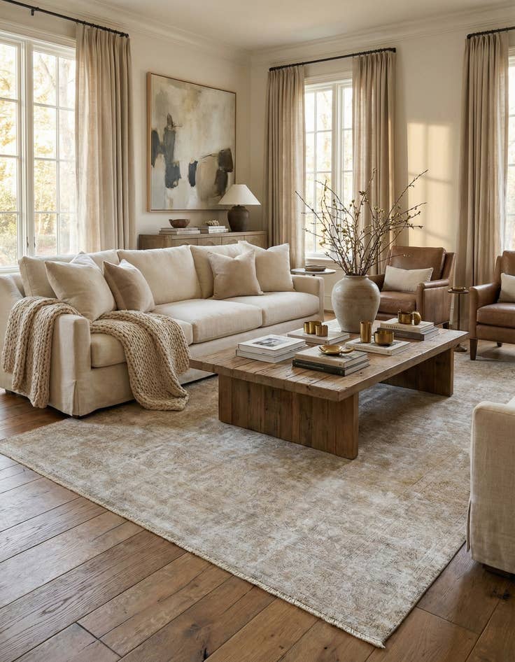 Detail image of  7' 7 x 11'  Hand Knotted Ultra Vintage Persian Wool Rug