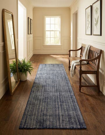 2' 7 x 14' 1 Hand Woven Jill Zarin English Manor Farmhouse Wool Runner Rug