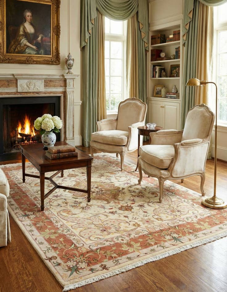 Detail image of 4' 8 x 6' 9 Tabriz Rug