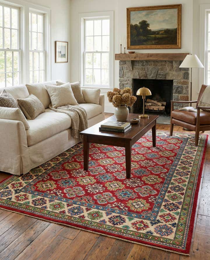 6' 2 x 9' Hand Knotted Kazak Rug