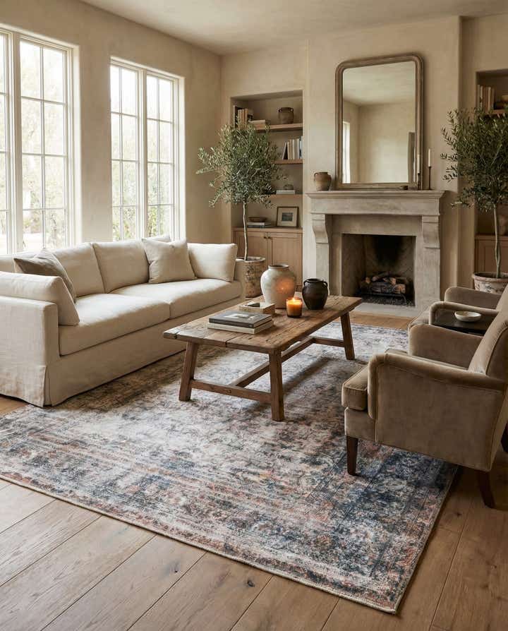 6' 8 x 10' 2 Hand Knotted Ultra Vintage Persian Wool Rug
