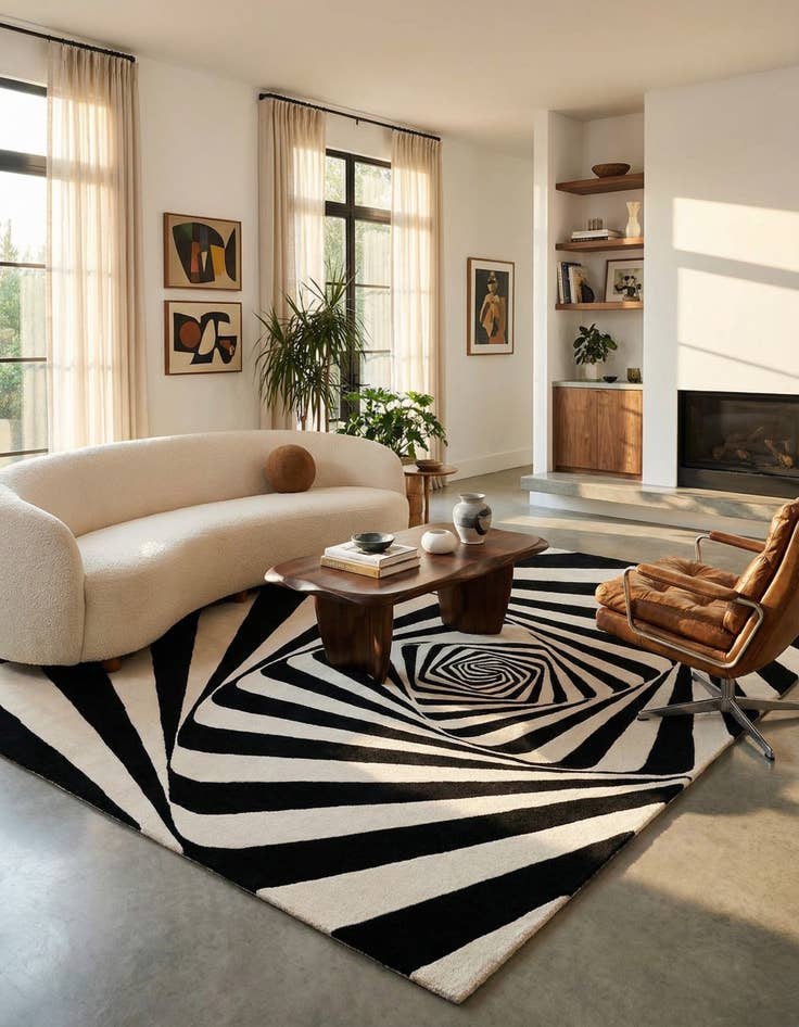 Detail image of  7' 10 x 10' Vortex Wool Rug