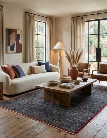 8' 1 x 11' Hand Knotted Moroccan Wool Rug