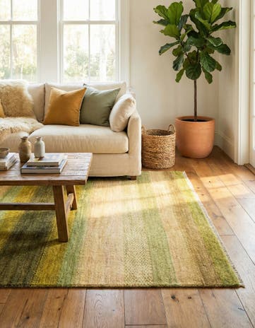 4' 1 x 6' 6 Tabiibaft Wool Rug