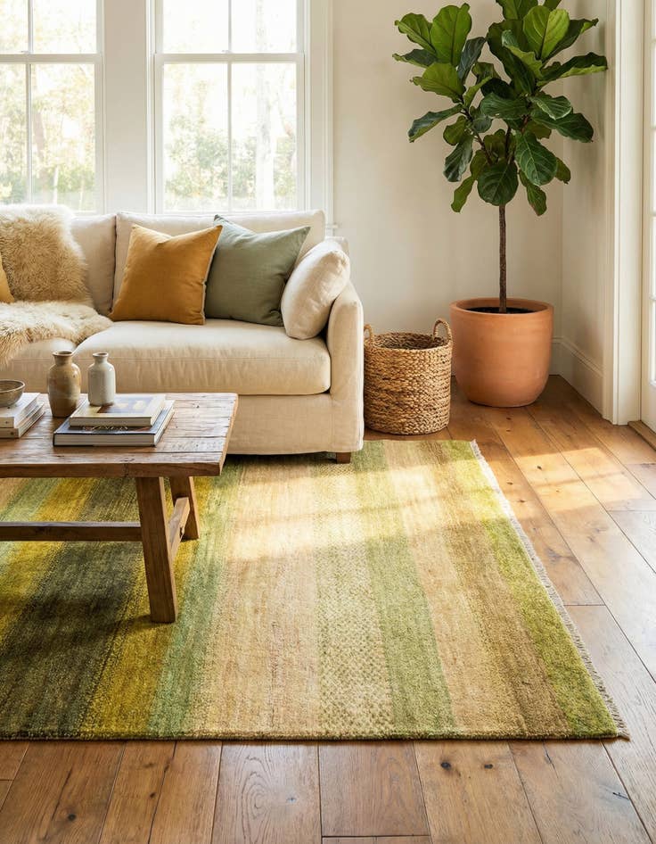 Detail image of 4' 1 x 6' 6 Tabiibaft Wool Rug