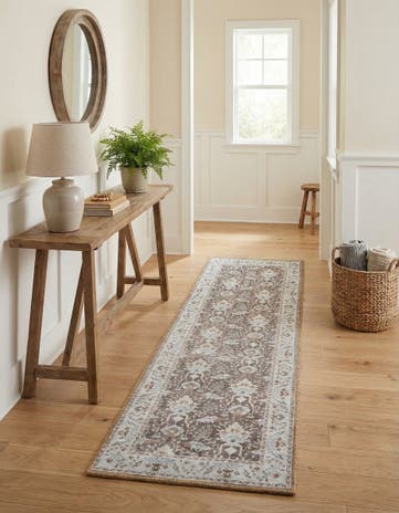 2' x 8' Washable Timeless Runner Rug