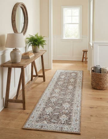 2' x 8' Washable Timeless Runner Rug