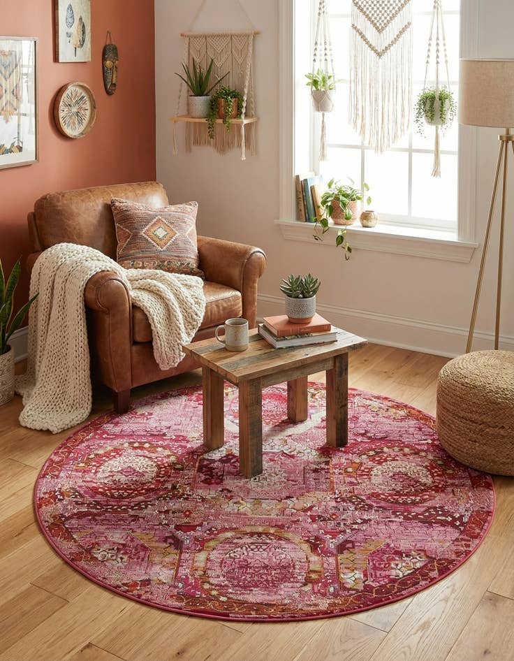 Detail image of  5' 5 x 5' 5 Santiago Round Rug