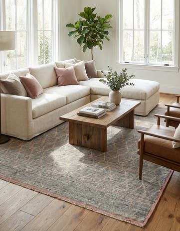 8' 5 x 9' 5 Hand Knotted Moroccan Wool Rug