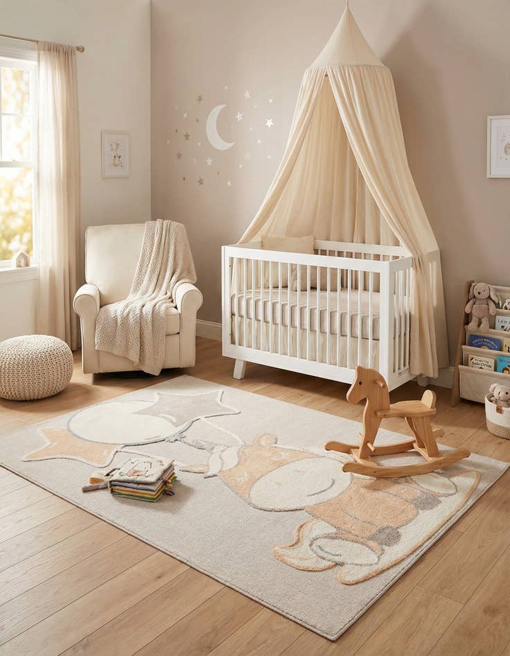 Detail image of 6' x 9' Whimsy Kids Rug