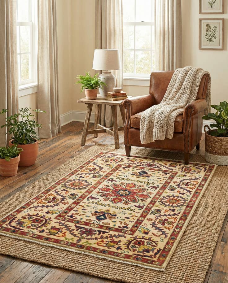 Detail image of 2' 9 x 4' 1 Hand Knotted Kazak Rug