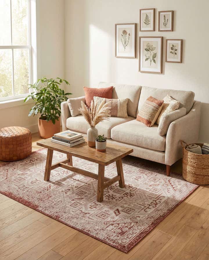 4' x 6' Easy-Clean Aztec Indoor / Outdoor Rug