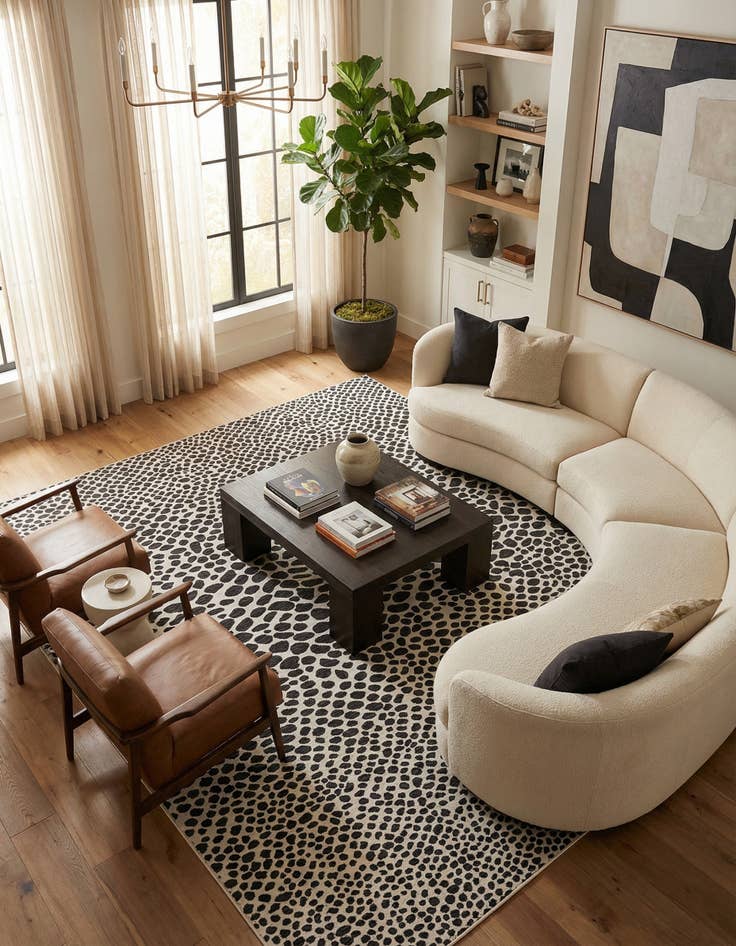 Detail image of 13' x 13'  Washable Jill Zarin Cape Town Indoor / Outdoor Square Rug