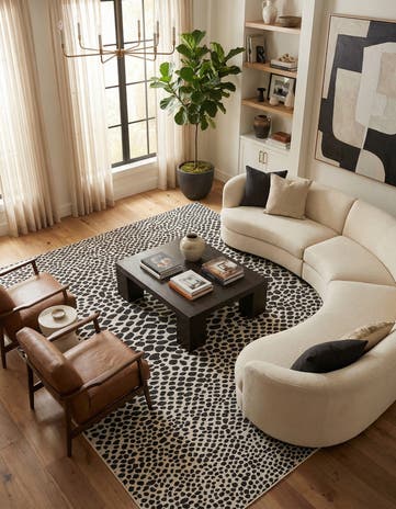 13' x 13' Easy-Clean Jill Zarin Cape Town Indoor / Outdoor Square Rug