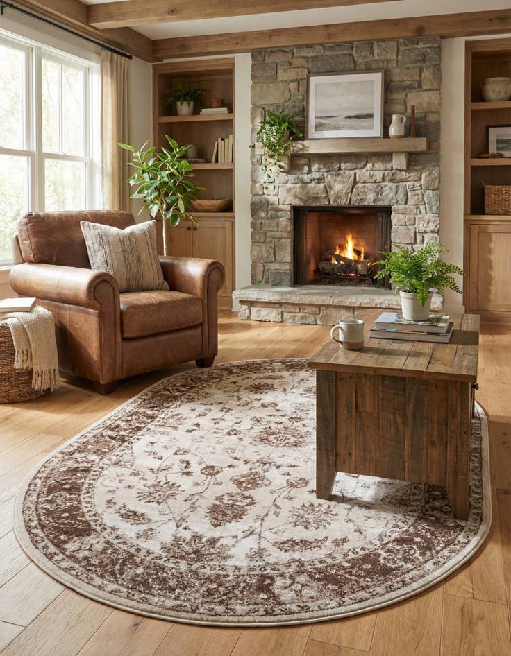 Detail image of 5' 3 x 8' Himalaya Oval Rug