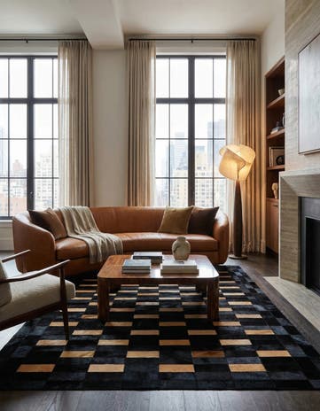 5' 1 x 7' 11 Cowhide - Patchwork Rug