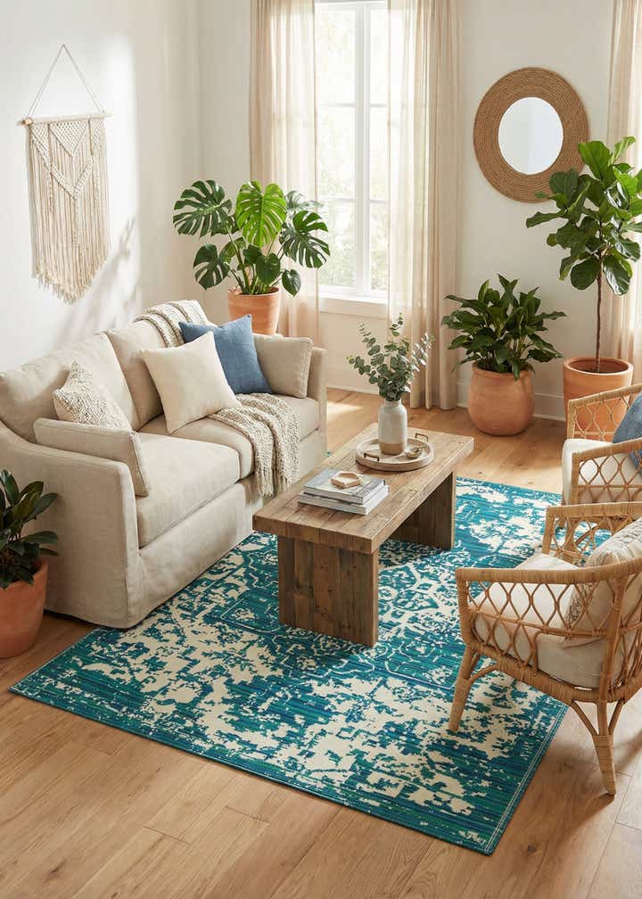 7' 10 x 10' Easy-Clean Vista Breeze Indoor / Outdoor Rug