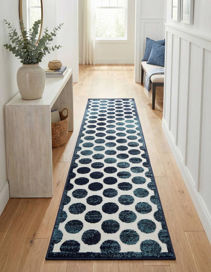 Detail image of 2' x 8' Easy-Clean Sabrina Soto Indoor / Outdoor Runner Rug