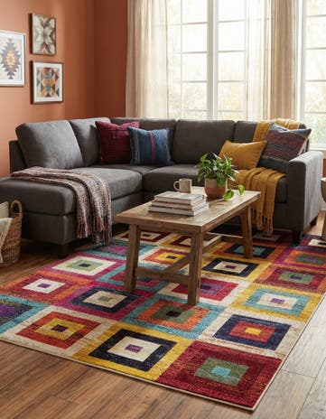 7' x 10' Washable Hyacinth Rug