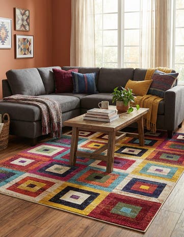 7' x 10' Washable Hyacinth Rug