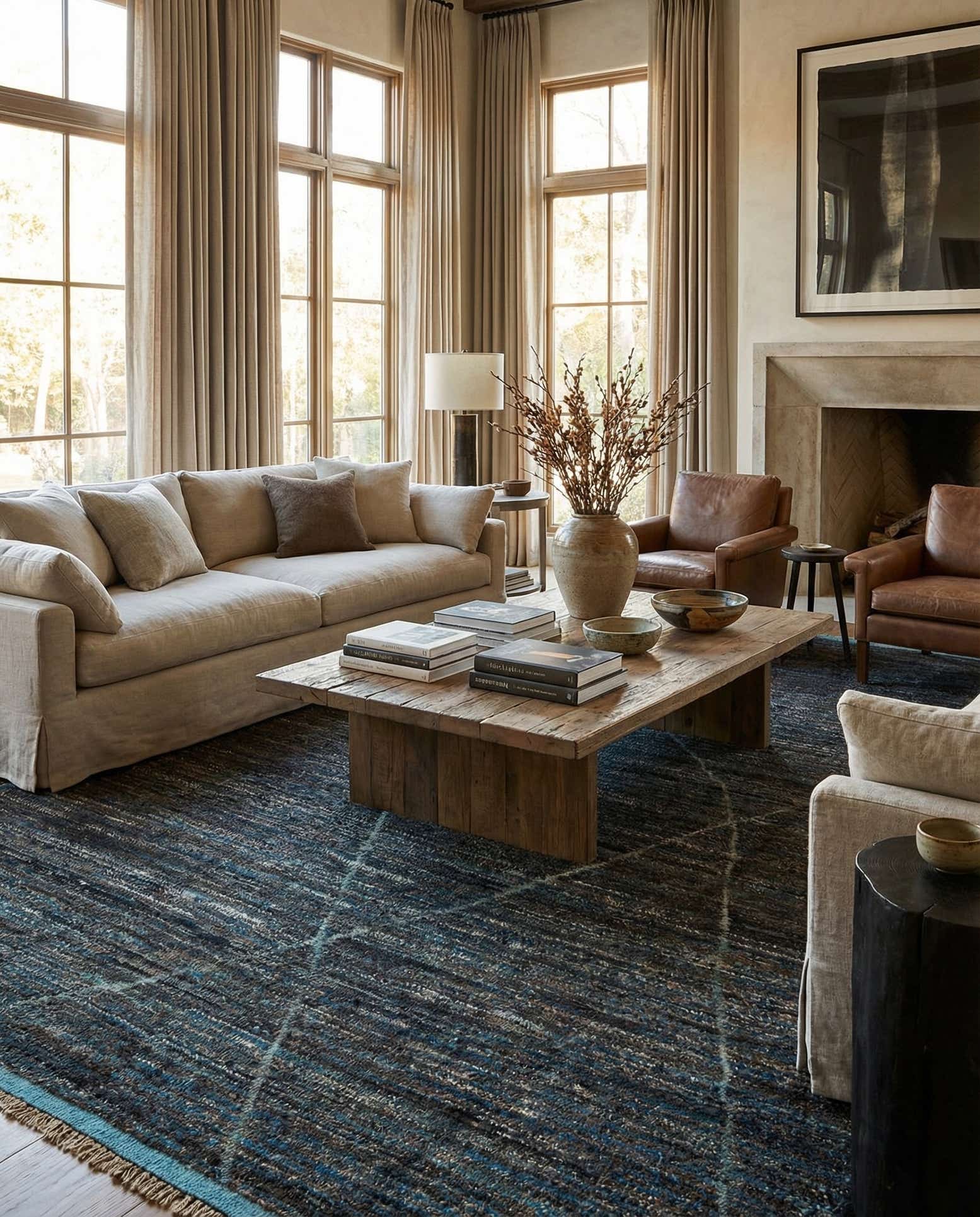 9' 3 x 12' 2 Hand Knotted Moroccan Wool Rug