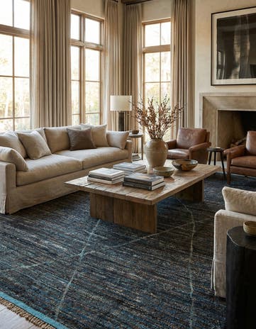 9' 3 x 12' 2 Hand Knotted Moroccan Wool Rug