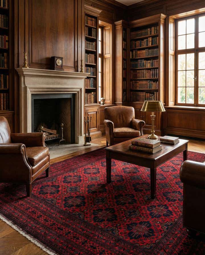 6' 5 x 9' 8 Hand Knotted Khal Mohammadi Wool Rug