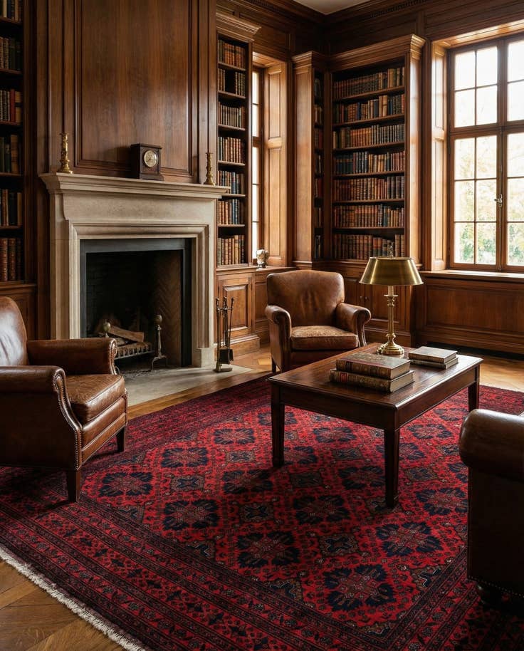 Detail image of 6' 5 x 9' 8 Hand Knotted Khal Mohammadi Wool Rug