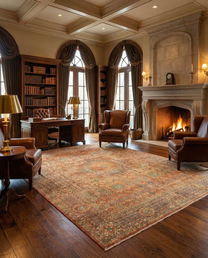 6' 8 x 10' Hand Knotted Amina Rug