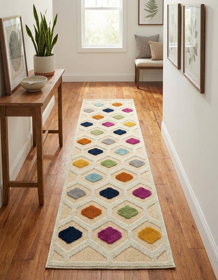 Detail image of 2' x 8' Easy-Clean Aruba Indoor / Outdoor Runner Rug
