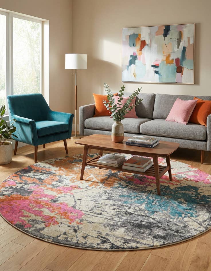 Detail image of 8' x 8' Aria Round Rug