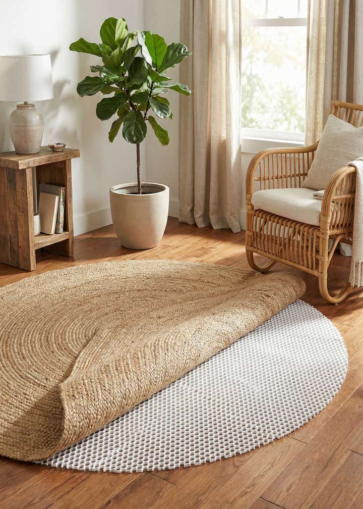 8' x 8' Round Non-Slip Rug Pad
