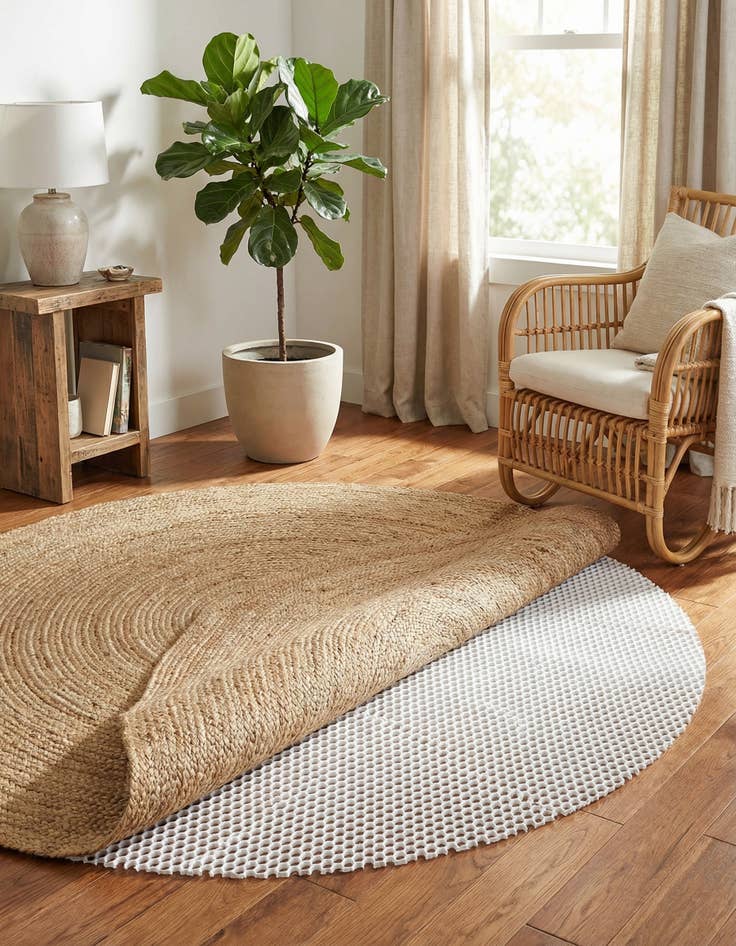 Detail image of 8' x 8' Round Non-Slip Rug Pad