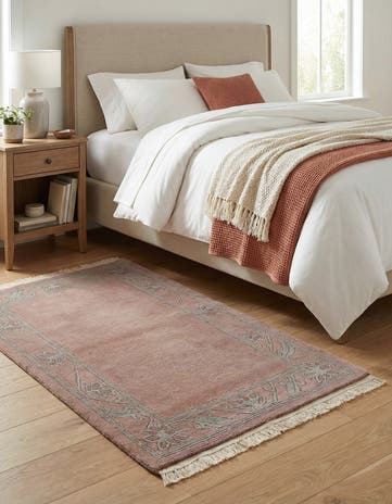 2' 6 x 4' 5 Hand Knotted Nepal Wool Rug