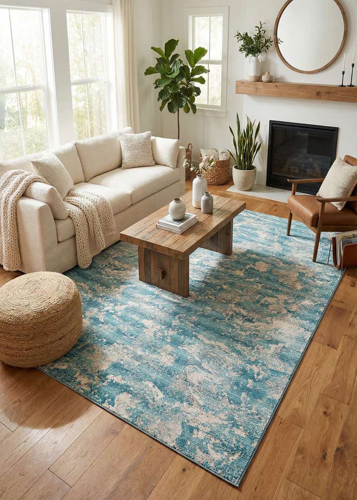 10' x 14' Easy-Clean Modern Indoor / Outdoor Rug