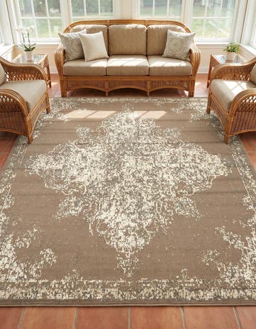 Brown Mojave Square Rug