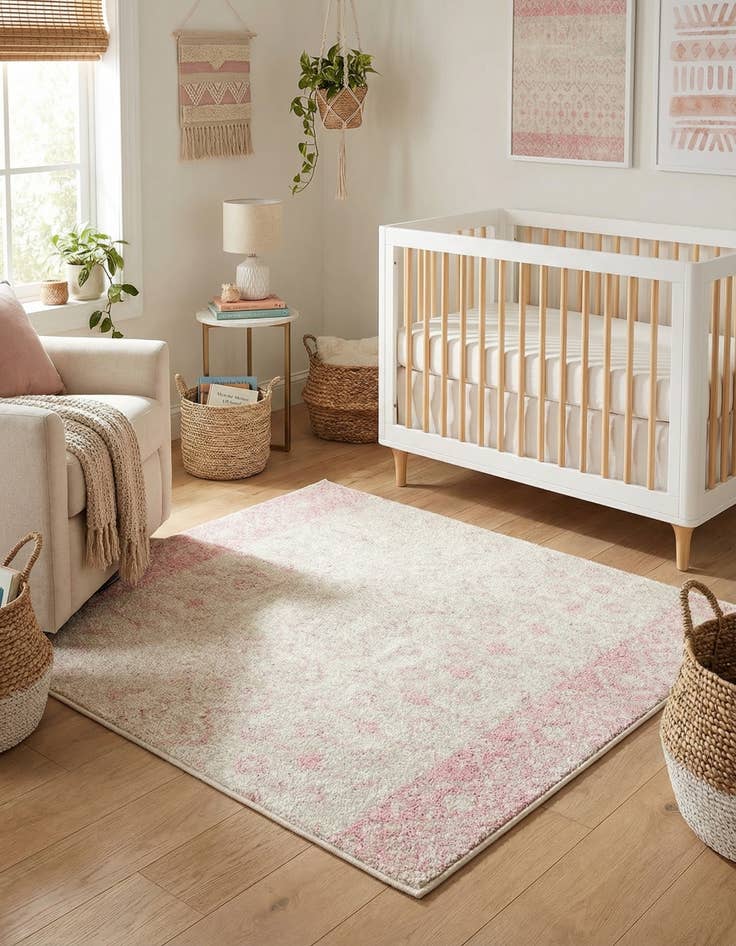 Detail image of  3' 3 x 3' 3 Moroccan Trellis Square Rug