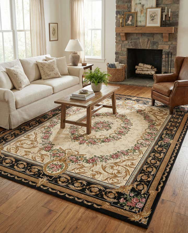 7' 10 x 10' Easy-Clean Traditional Indoor / Outdoor Rug