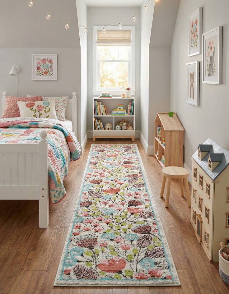 Detail image of 2' 7 x 12' Whimsy Kids Runner Rug