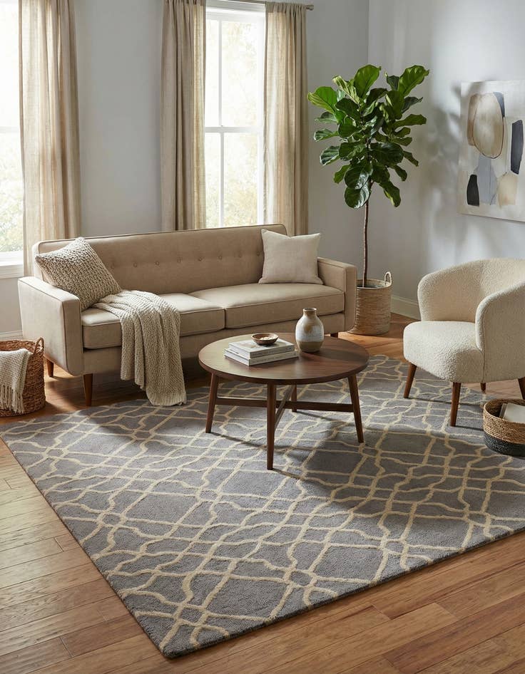 Detail image of 5' x 8' Luna Wool Rug