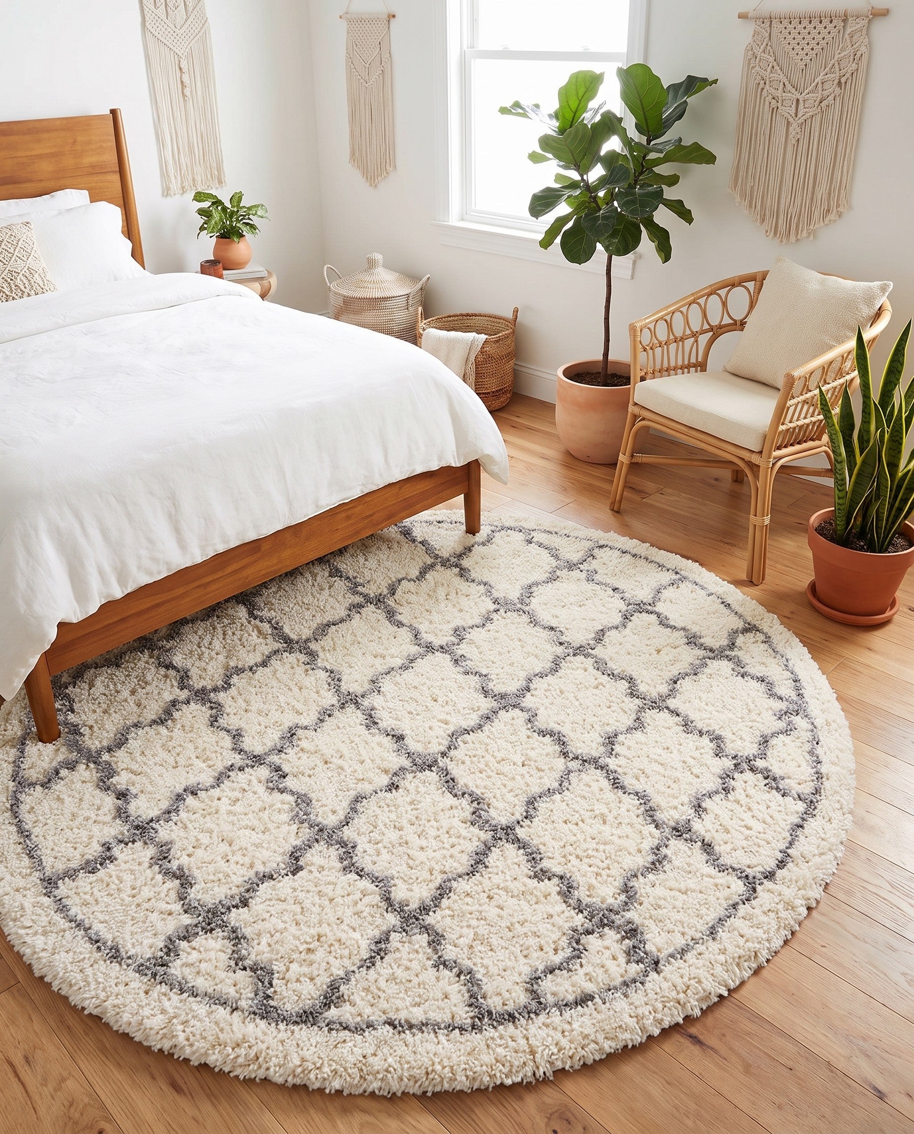 8' x 8' Infinity Shag Round Rug