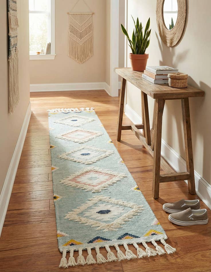 Detail image of 2' 7 x 13' 1  Hand Woven Arizona Wool Runner Rug