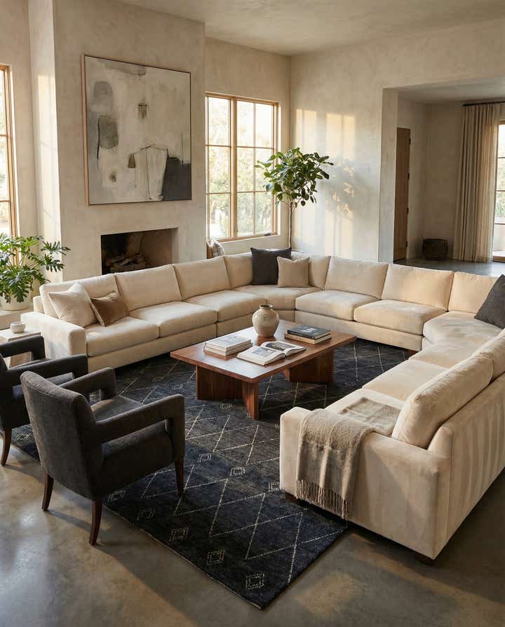 9' 8 x 13' 4 Hand Knotted Darya Wool Rug